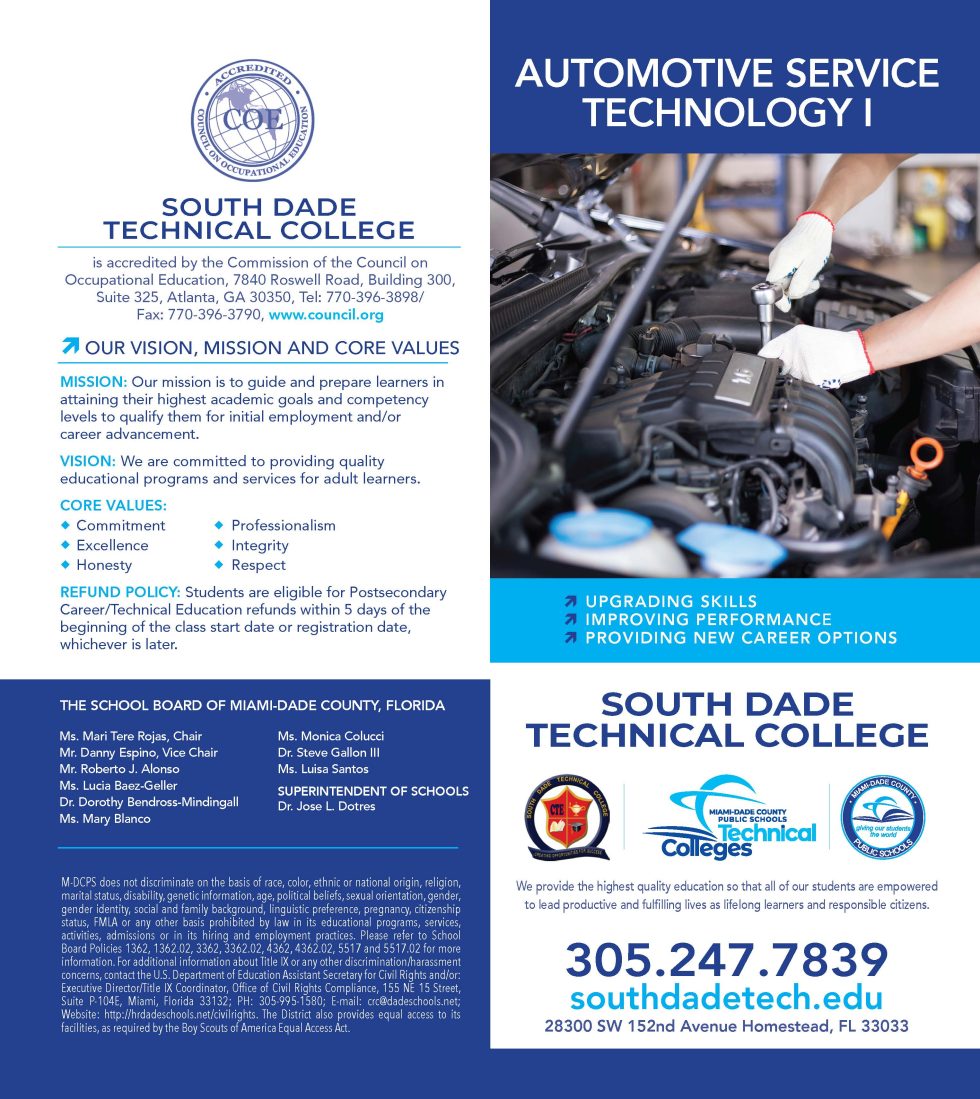 Brochures South Dade Technical College